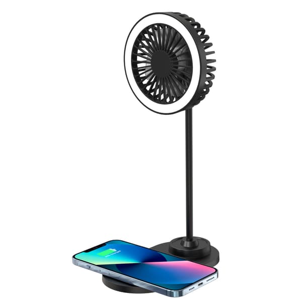 Trådløs opladningsventilator Trådløs opladningsventilator Fyldlys