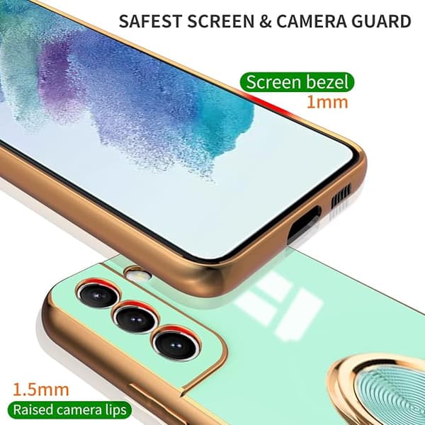 Kompatibelt deksel til Samsung Galaxy S21 FE med ringholder