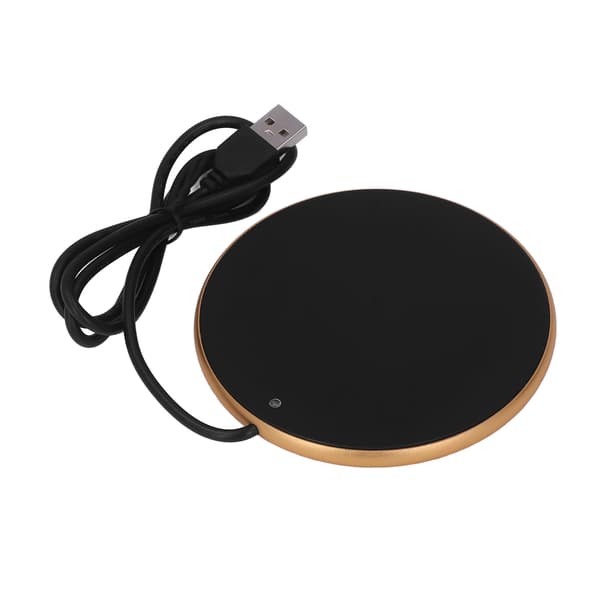 Kaffe Kopsvarmer 55°C Konstant Temperatur Pladsbesparende Smart USB Lysvarmer til Hjemmet Kontoret Rejser Guld