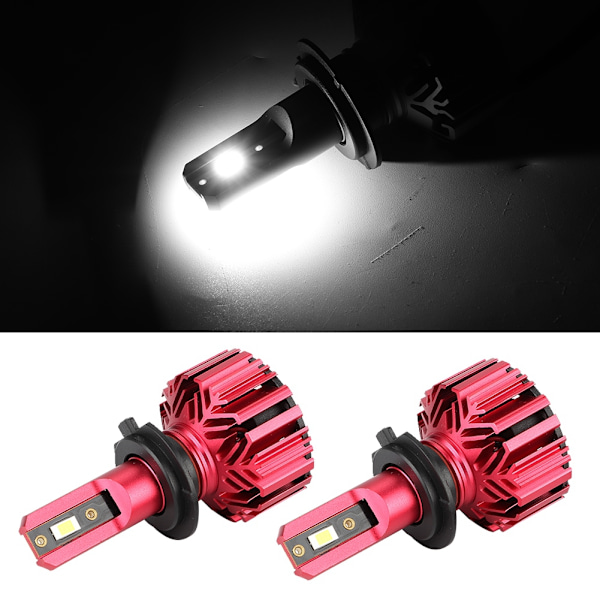 2 st 10000LM 60W Super Ljusa LED Bilstrålkastare Konverteringskit Strålkastare Glödlampor för H7
