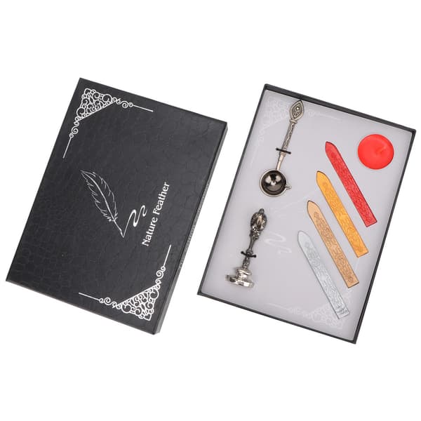 Klassisk Vintage Seglvoks Stempel Kit DIY Voksstrimmel Voks Badge Stempel Tilbehørssæt