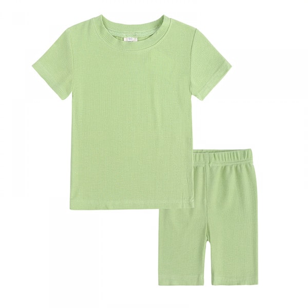 Barn Flickor Pojkar Korta Mjuka Coola Sommarpyjamas, L(XTZ8387G)