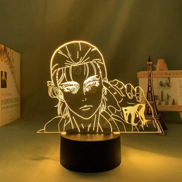 Attack on Titan 3D Anime Lampe Natt Levi Ackerman Illusjon N