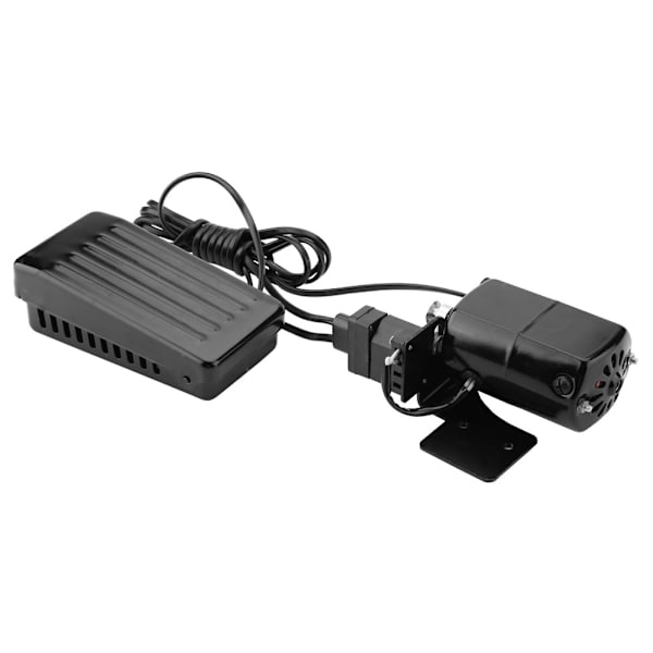 Gammal symaskinsfotkontrollpedalmotor kolborstremset   CW