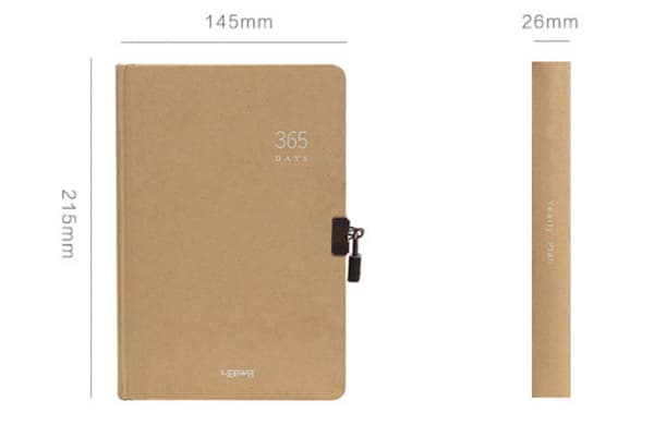 Retro 365 Dages Dagbog Notesblok Bog Journals Agenda Planner T