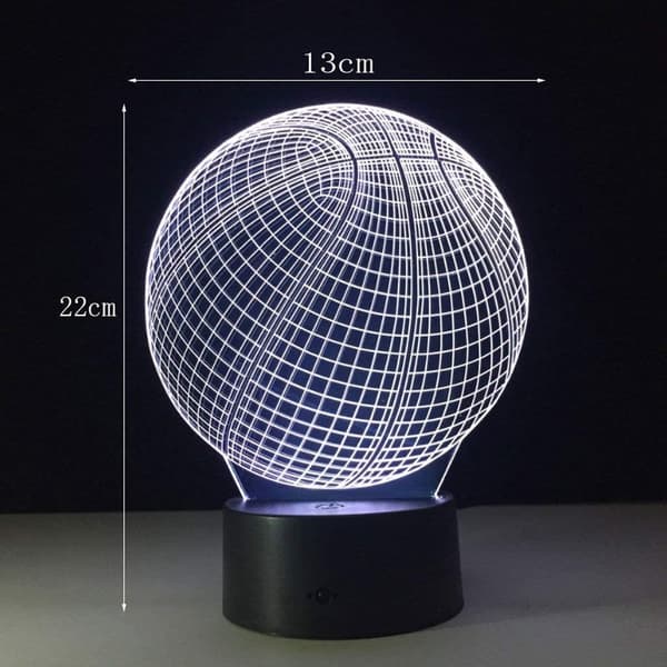 Dekorlampe Illusjon LED Nattlys 3D Nattlys Tredimensjonal