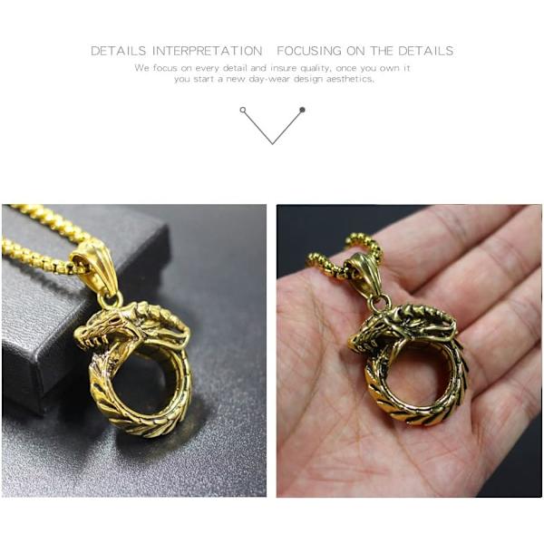 Kors Eternal Ring Vedhæng Halskæde Rustfrit Stål Vedhæng Halskæde til Mænd Kvinder Bedste Ven Halskæder Gold Eternal Ring