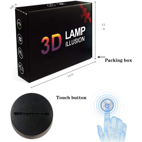 Spela Basketboll 3D LED Nattlampa 7 Färger Dekorationer Lampa för Hem Bästa Barn Pojkar Man Gåva