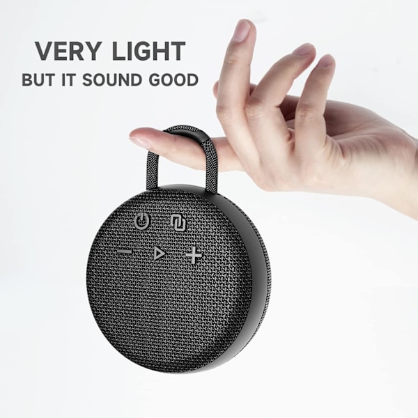 Bluetooth Højttaler, Brusebadshøjttaler med True Wireless Stereo, Bluetooth 5.2, 25 timers afspilningstid til Kajak, Strand, Rejse, Pool