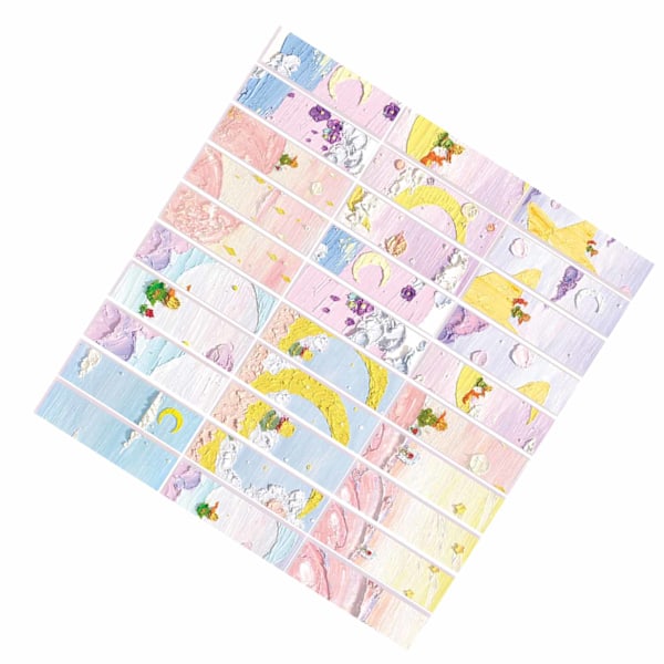 1 laatikko kirjanmerkkejä sarjakuva-aiheinen paperi kirjanmerkki lukukortti kirjanmerkit Scrapbook-yhteenveto planeetta-aihe