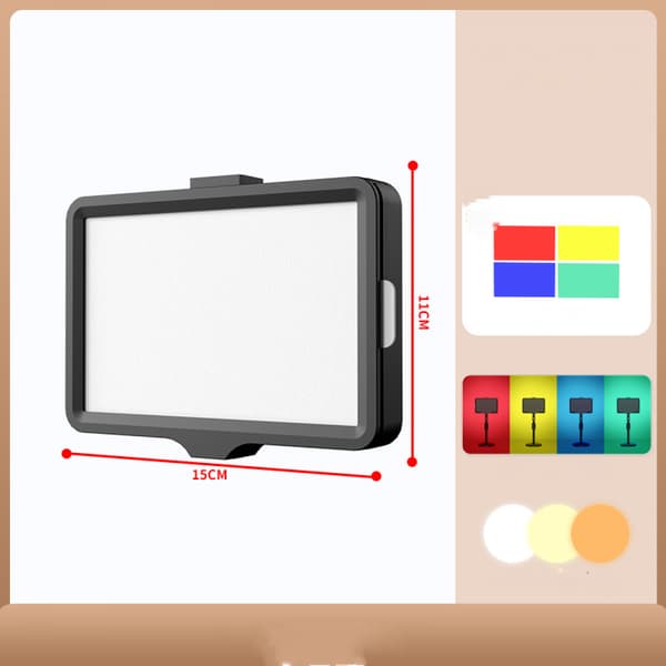 Bærbart fotograferingslys kit dæmpbar LED-videolampe