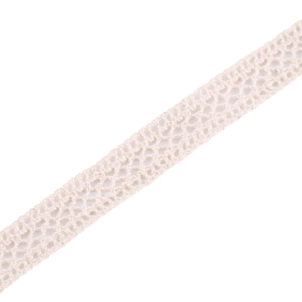 Spetsband i bomull för sömnad av heminredning och accessoarer (beige nät)