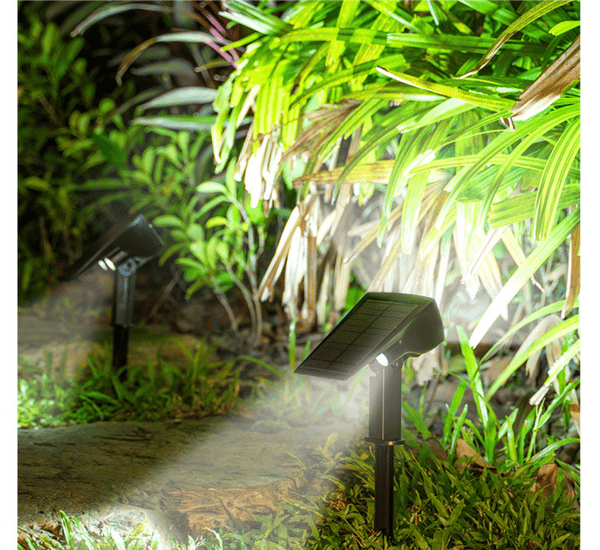 Solcelle Landskapsspotlights 30 LED, IP65 Vanntett Solcelle Sp Cold White