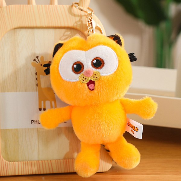 Klassinen Garfield-avaimenperä söpö piirretty avaimenperä auton avaimen riipus naisten käsilaukun lompakon riipukset, yllätys joulu, loma ja syntymäpäivälahjat 15cm Garfield