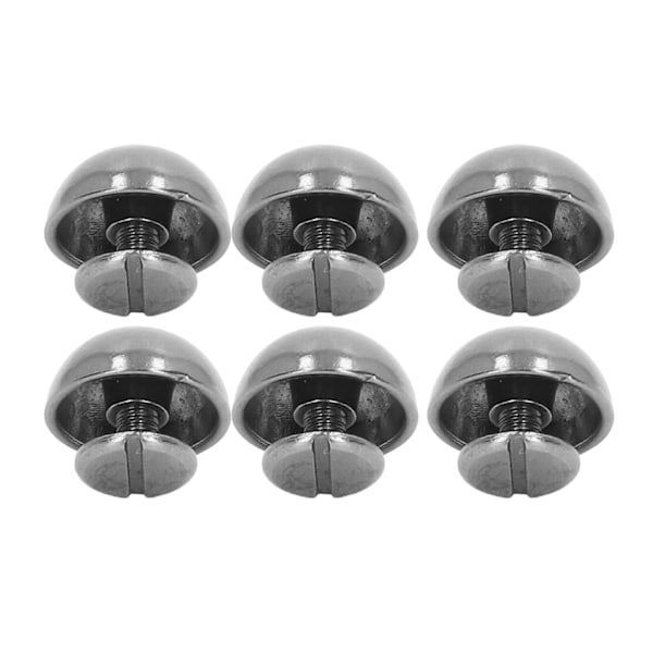 100 set svampnit nitar 12mm hög hårdhet rostskydd rund huvud nitar för dekorera punk kläder skor väskor husdjur krage silver svart