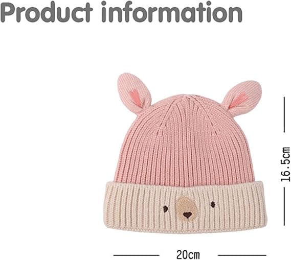 Söt julmössa för småbarn - Unisex stickad mössa, varm vintermössa för barn pojkar och flickor blue