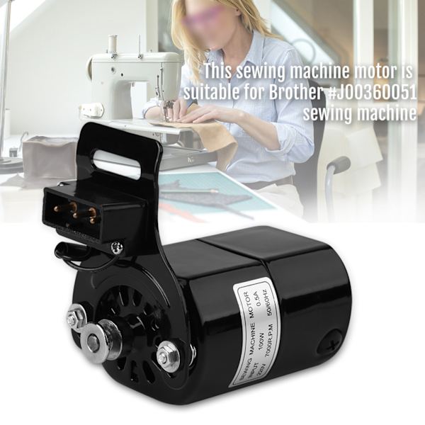1 kpl 100 W:n kotiompelukoneen moottori 7000 RPM K-kiinnike 0,5 A