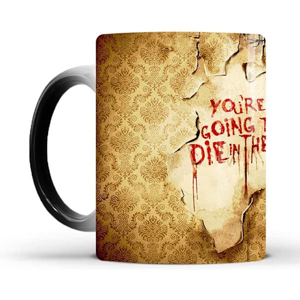 DU KOMMER ATT DÖDÄR INNE - Värme-känslig färgförändrande Walking Dead Kaffe M