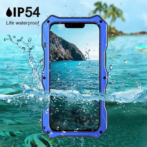 Kompatibel med iPhone 12 Pro max Vandtæt Metal Cover, Bui