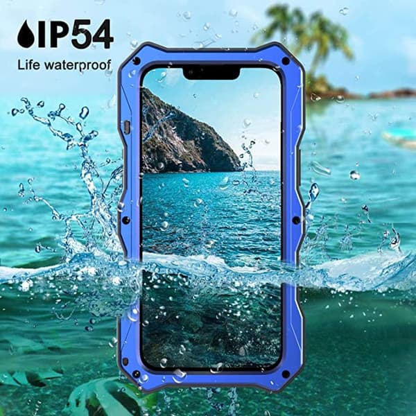 Kompatibel med iPhone 12 Pro Max Vanntett Metall Deksel, Bui
