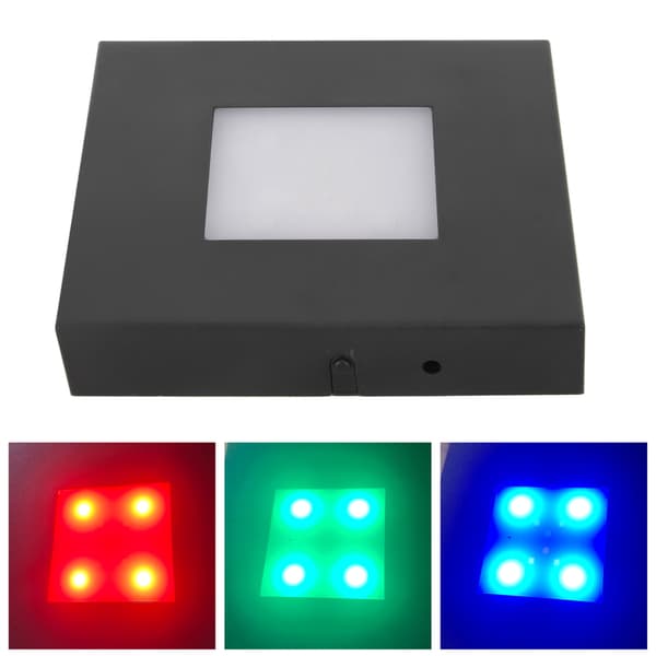 Fargerik lysbase med flere moduser, lysende LED-lampe, displayplate for 3D-krystallglasskunst