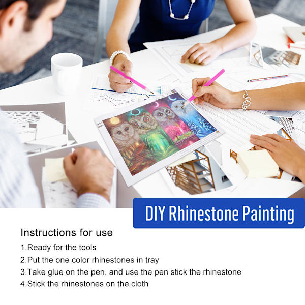DIY-käsintehty timanttimaalaus ristipistokirjailusetti seinäkoristeluun