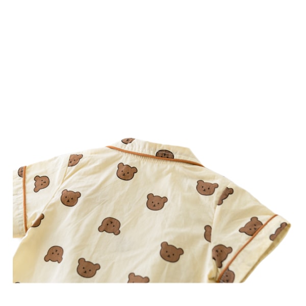 Flickor Pojkar Sommar Pyjamas Set Rutig Söt Pyjamas Set,S