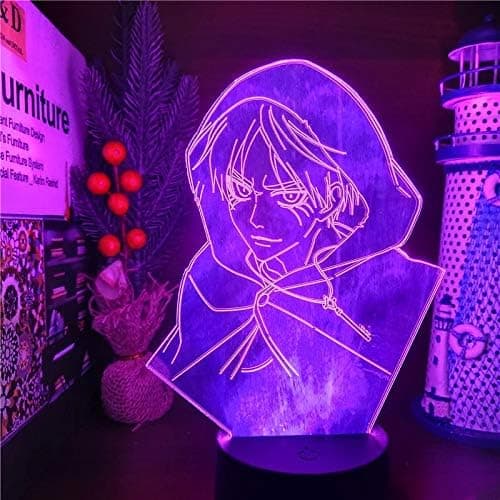 Anime LED Lampe Nattlys Illusjonslys Attack on Titans E
