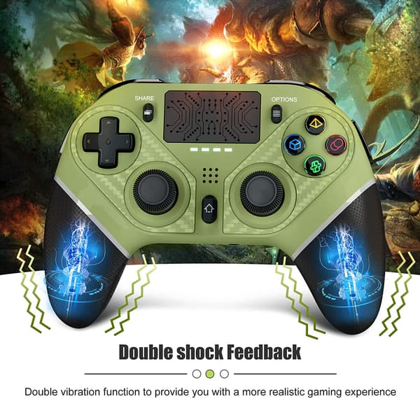 Trådløs controller til PS4, PlayStation 4 Gamepad Joystick Black