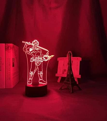 Black Clover Yami Sukehiro LED-lampe 3D Natlys Illusion