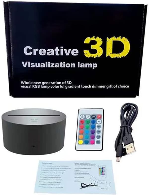 Guitar Lampe Guitar 3D Natlys Illusionslampe til Børn med