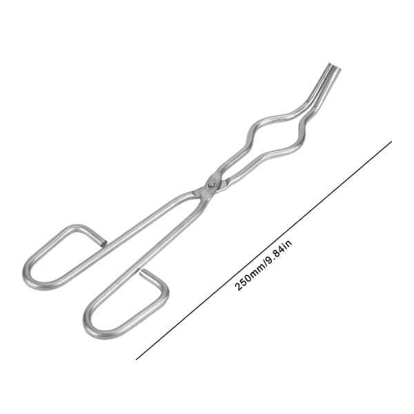 Rustfritt stål digel tvinge klemme begerholder med flyklasse nagle (250mm/9.84in)