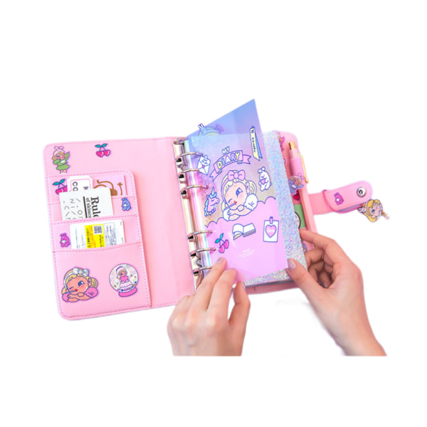Baoer Pocket Notepad Book Söt tecknad anteckningsbok för barn