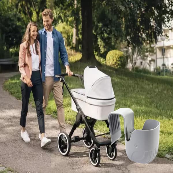 Grå kopholder til børn – universel pasform til konvertible bilsæder, klapvogne, kørestole (de fleste modeller kompatible)