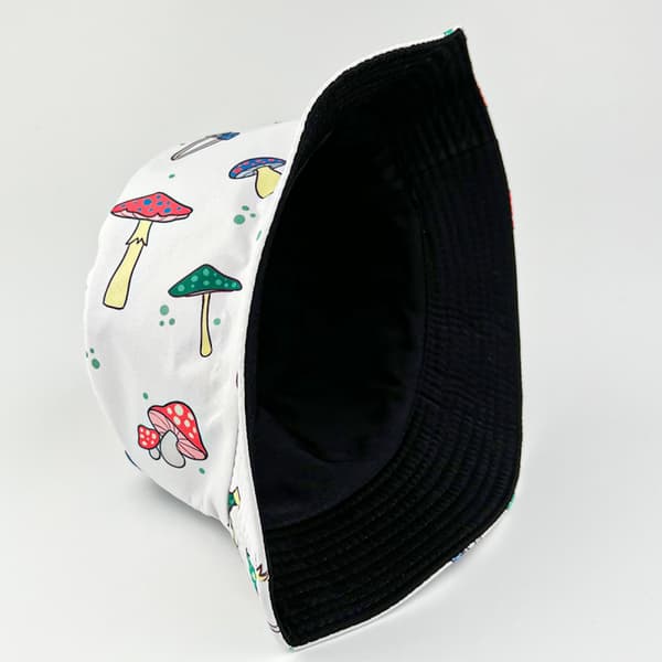 Unisex Bucket Hat Tryckbar Vändbar Dubbelsidig Solhatt
