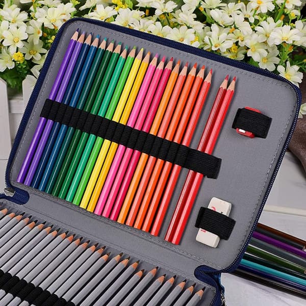 Farveblyantetui - 200 rum blyantholder pen taske stor C C