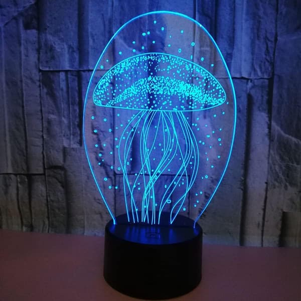 3D Lampe Maneter, Bursdags- og Julegave Lampe Nattlys