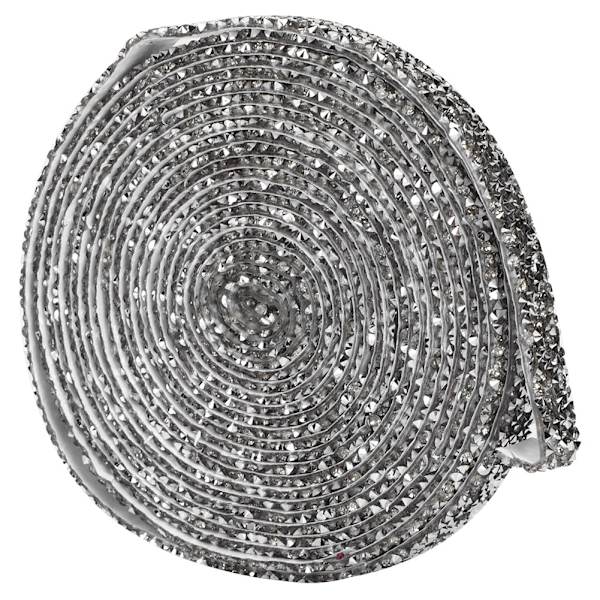 1,5 cm Rhinestone-band 5 meter Kläder Applikation Telefon Dekoration Tillbehör (Silver)