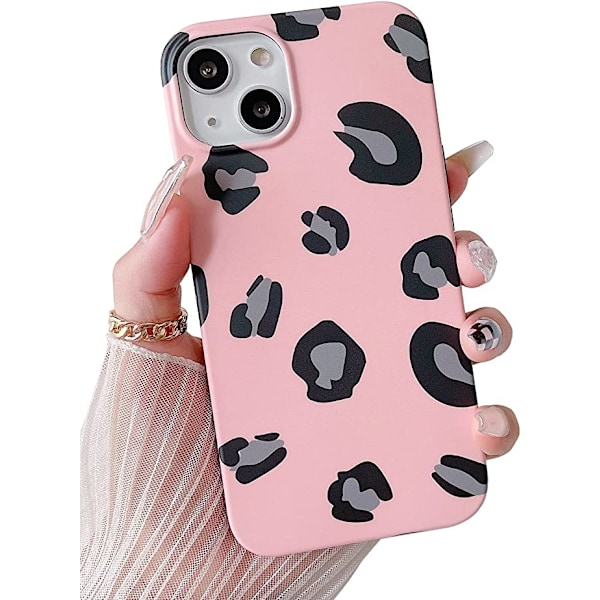 Kompatibel med iPhone 13 Fodral Söt, Leopard Skyddande Skal