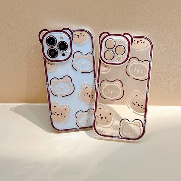 Kompatibel med iPhone 11 Skal Transparent Söt Ostbjörn