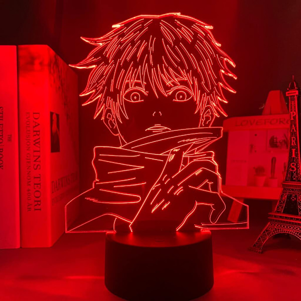 LED Nattelys Anime Satoru Gojo Lampe Jujutsu Kaisen LED Nattelys for Barn Bursdagsgave Jujutsu Kaisen Satoru Gojo 3D Lampe