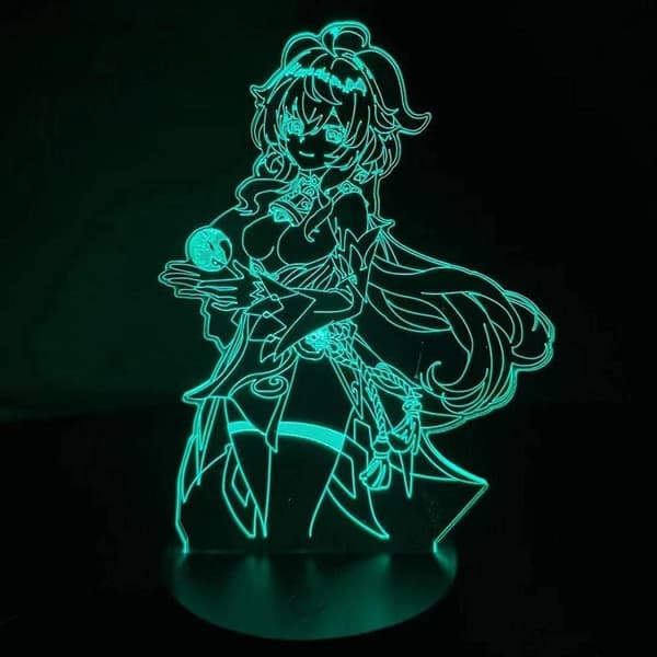 Spil Genshin Impact Ganyu lampe Natlys Illusionslys 3D
