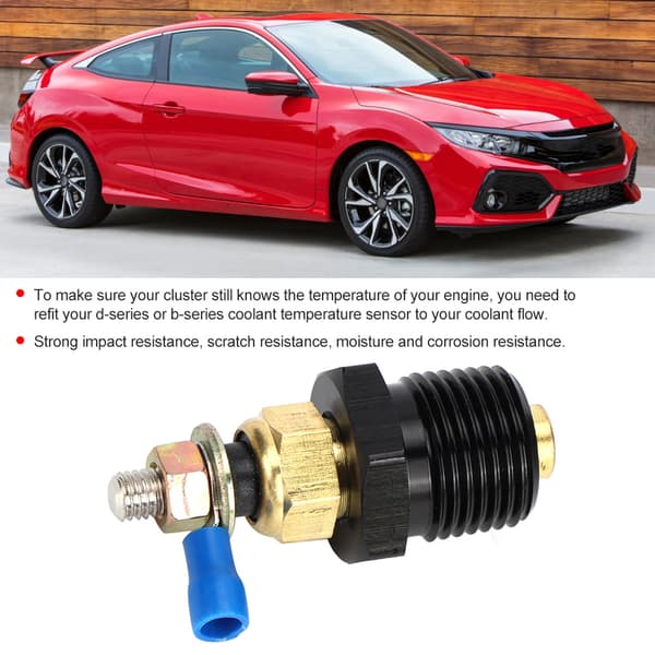 Bil Kølemiddel Temperatur Sender Sensor Adapter Passer til Honda Civic Integra K20 K24