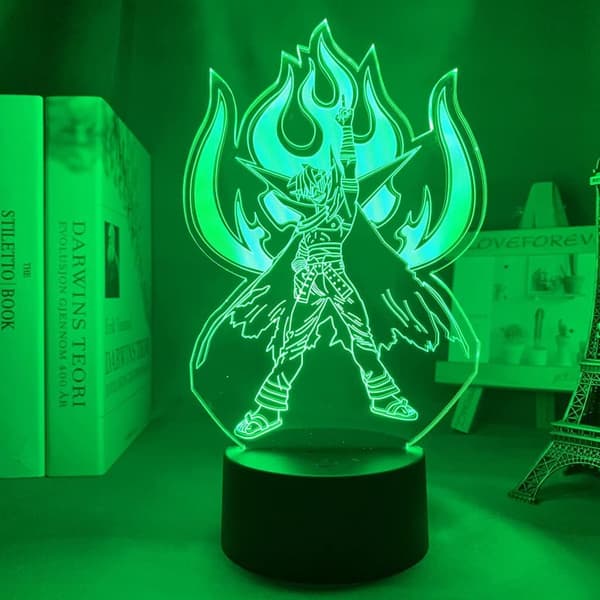 3D Lampe Anime Gurren Lagann Figur Lys Endre Dekor Led L