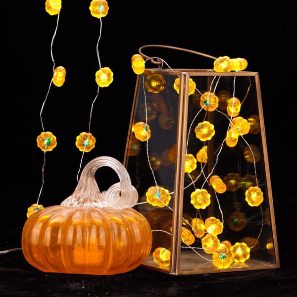 Halloween Lys LED Græskar Lys Kæde Batteridrevet