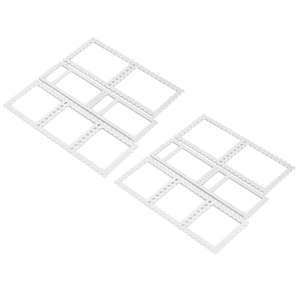 2 stansformar i metall för stansning och prägling av kort, scrapbooking och prägling av papper