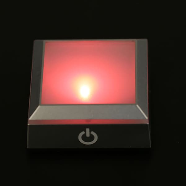 Fargerik LED-lys krystalldisplaystativ type 2