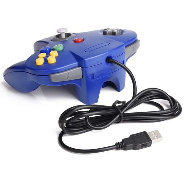 Retro USB-controller til N64-spil, N64 Classic USB-controller Blue