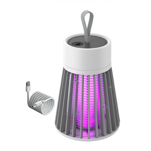Myggmedelslampa, USB laddning, lågt brus och låg strålning för hushåll och utomhus multifunktionell bärbar myggmedelslampa Grey