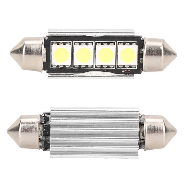 10 stk 41mm 4SMD Hvit Super Lys Bil Interiør LED Lyspære